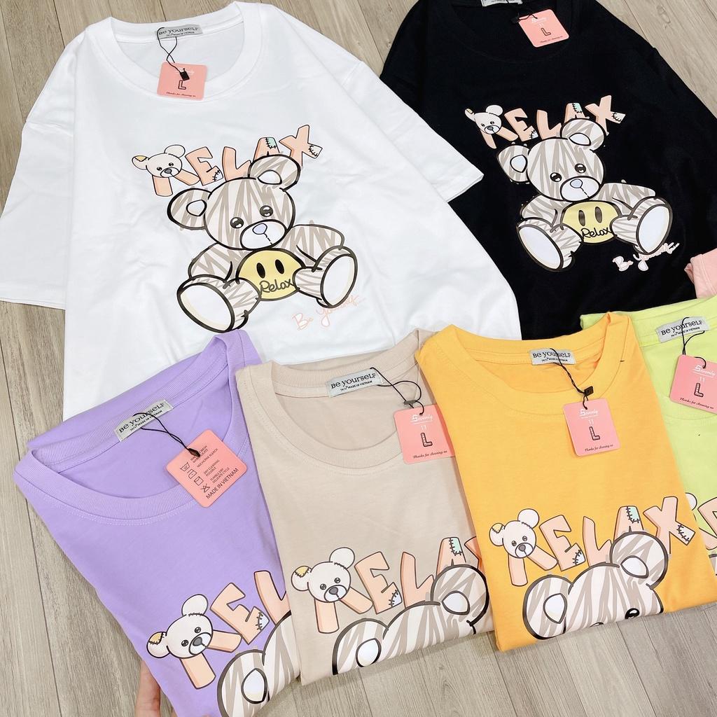 Áo thun tay ngắn Be Yourself unisex size M L XL - GẤU RELAX