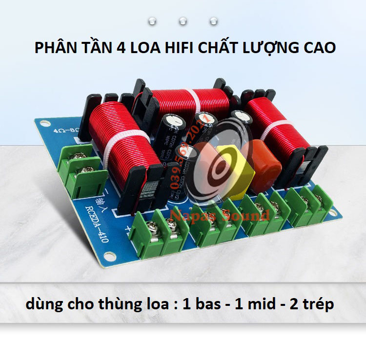 BỘ 2 CÁI MẠCH PHÂN TẦN 4 LOA GIA ĐÌNH - LOẠI 1 BASS 1 MID 2 TRÉP - PHÂN TẦN 4 ĐƯỜNG TIẾNG