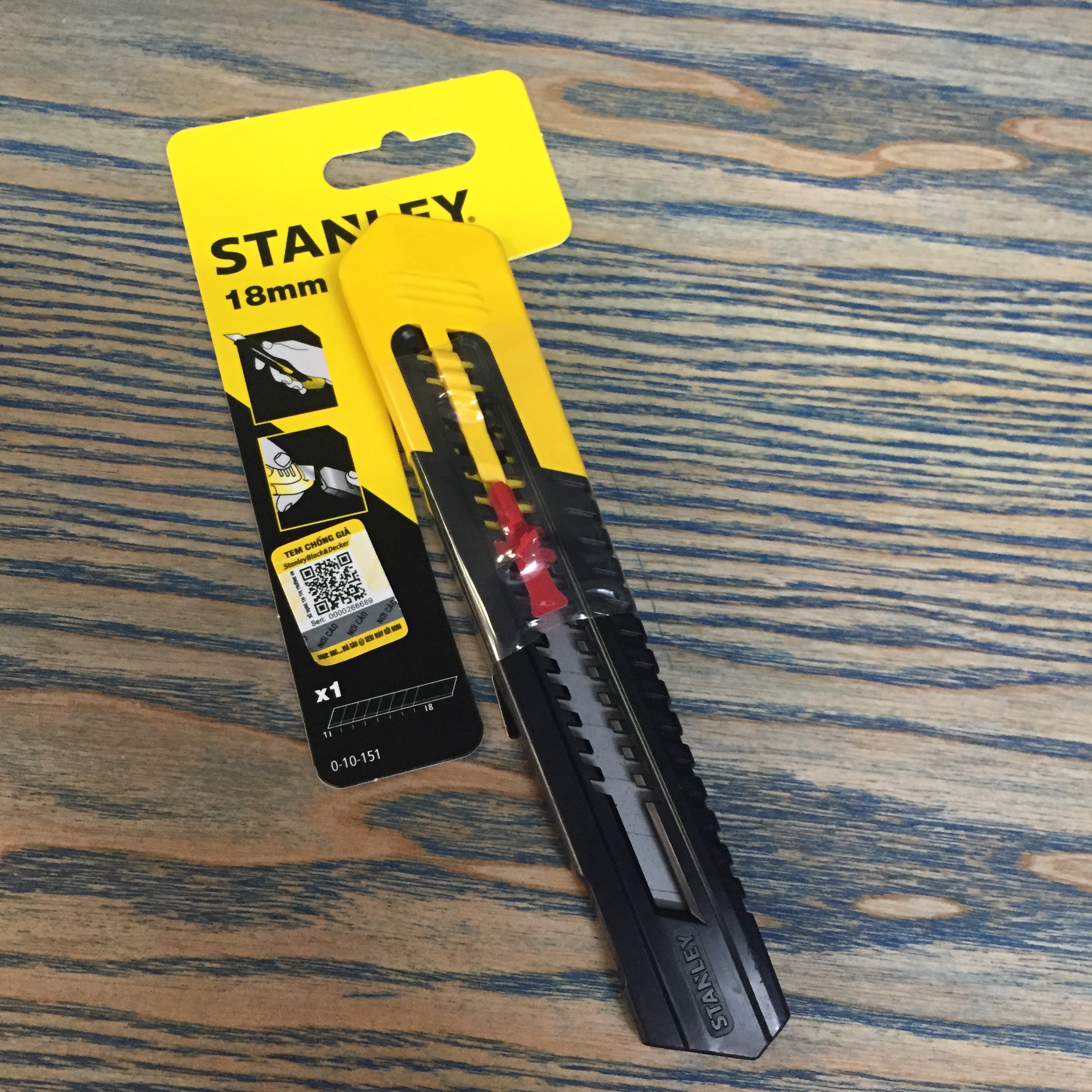 Dao rọc giấy 18mm Stanley 0-10-151