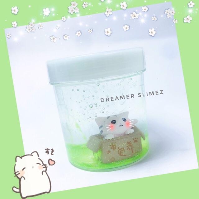 Chú mèo bị bỏ rơi Tặng kèm CHARM MIỄN PHÍ I SLIME TRONG SIÊU ĐẸP I CLEAR SLIME ĐẶC VÀ DẺO I SLIME GIÁ RẺ ICLEAR SLIME