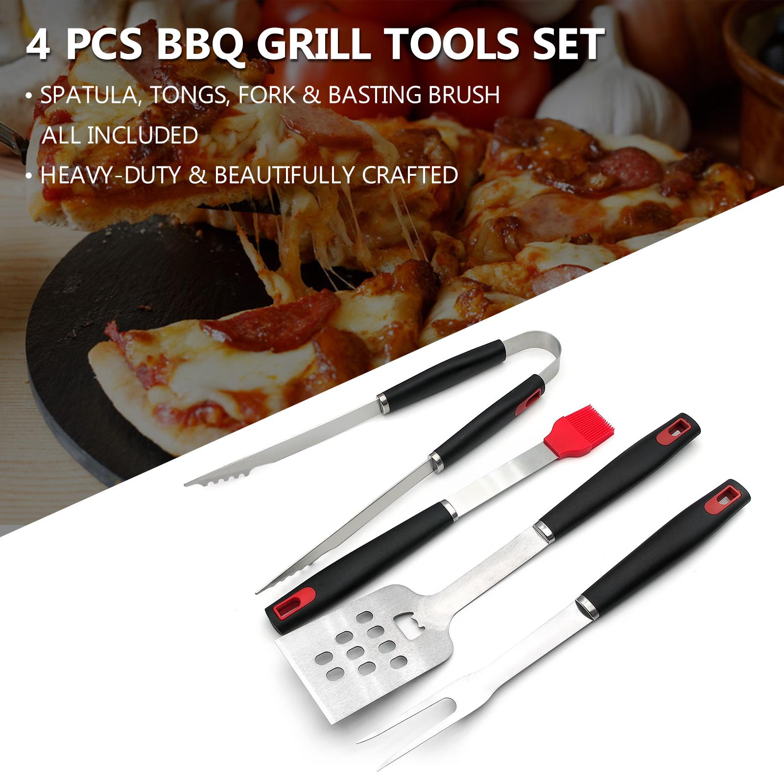 Bộ 4 dụng cụ nướng BBQ bằng thép không gỉ