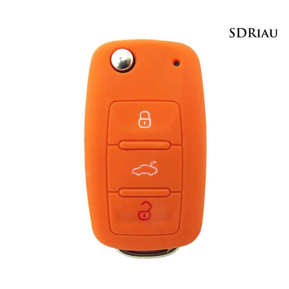 Vỏ Silicon Bảo Vệ Chìa Khóa Xe Hơi Golf Bora Jetta Polo Golf Skoda