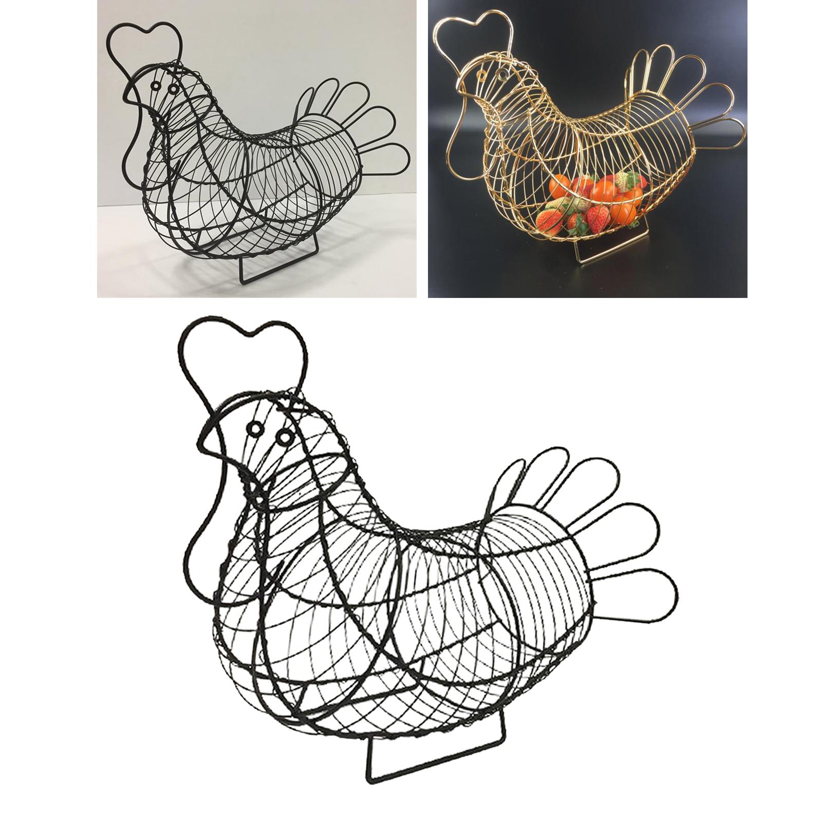 Black Egg Basket Multifunctional Metal Egg Holder Distribution Basket Storage Shelf Egg Stand Rack Decoration Home Kitchen Organizer