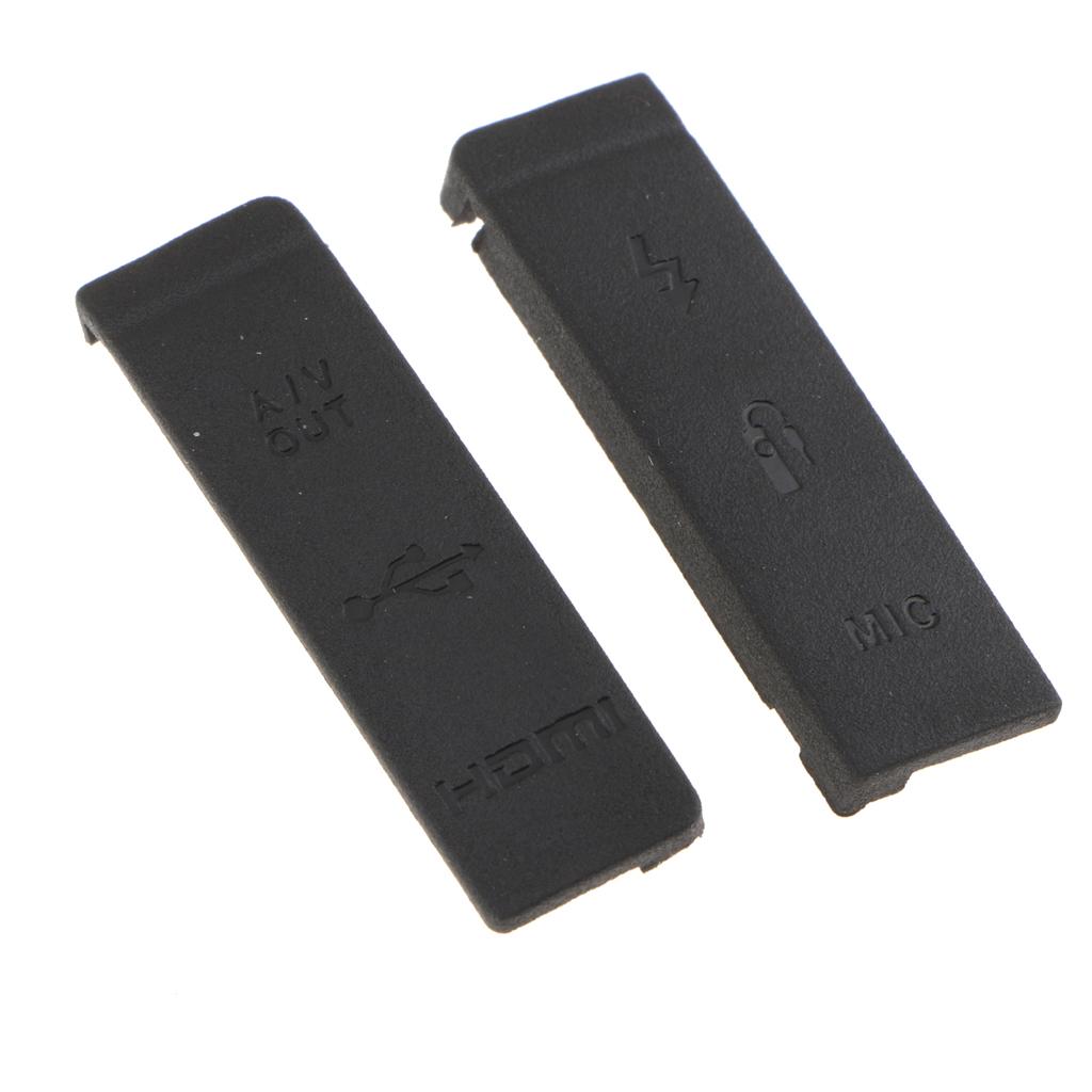 Amagogo Dành Cho Canon EOS 5D2 5D Mark II USB CÓ MIC Flash Giao Diện HDMI Bao Da Nắp Cao Su Thay Thế