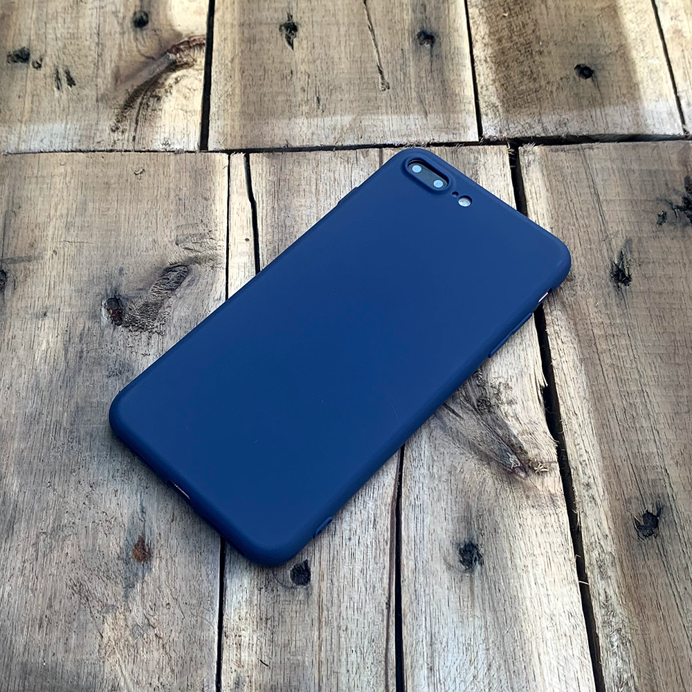 Ốp lưng dẻo mỏng dành cho iPhone 7 Plus / iPhone 8 Plus - Màu xanh dương đậm