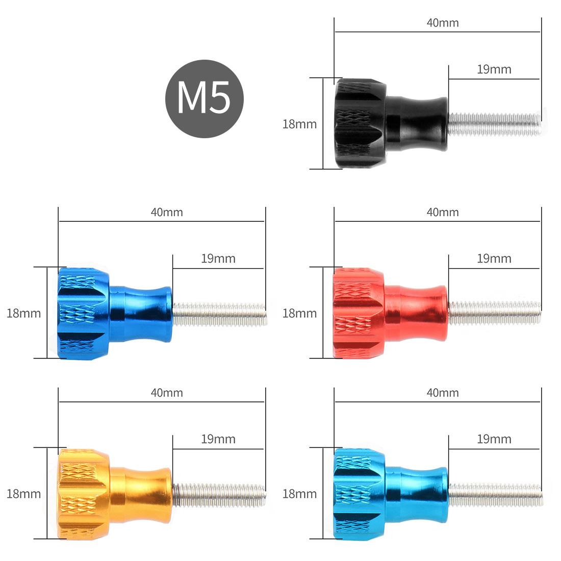 Aluminum Alloy M5 Thumb Knob Bolt Vít với cờ lê cho GoPro Hero 11 10 9 8 Xiaoyi 4K SJCAM Action Camera Bộ chuyển đổi giá đỡ
