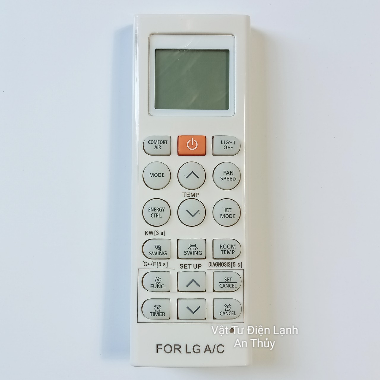 Remote máy lạnh cho LG dài nút nguồn cam - Điều khiển máy lạnh LG - Remote điều hòa LG - Điều khiển điều hòa LG