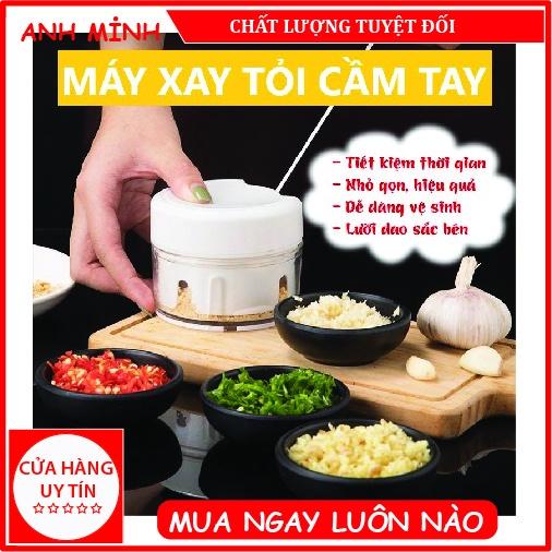 Máy Xay Tỏi Ớt Kéo Tay, Dụng Cụ Xay Nghiền Tỏi Ớt Mẫu Mới