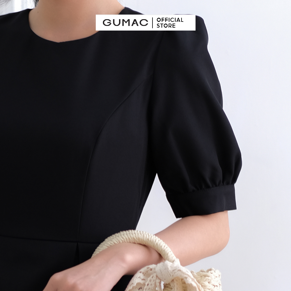 Đầm eo GUMAC DC03064 phối bèo