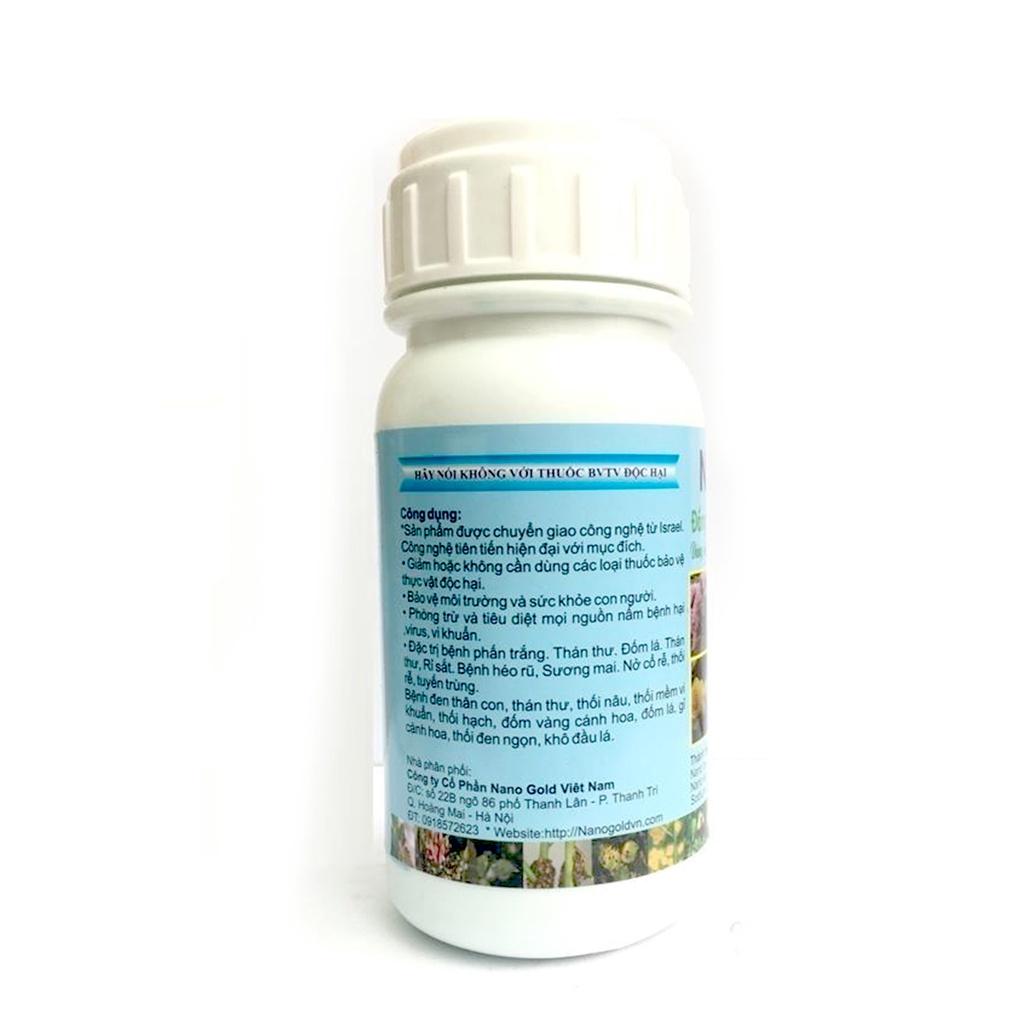 Nano Đồng Oxyclorua Nano GOLD chuyên trừ phấn trắng, thán thư, thối nhũn, đốm lá, rỉ sắt, sương mai, lở cổ rễ...
