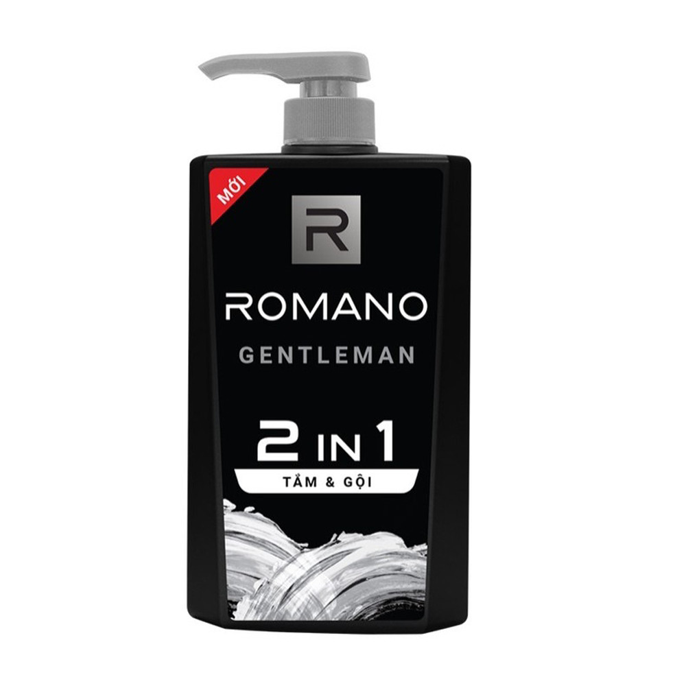 Tắm Gội Romano Gentleman 2 in1 Hương nước hoa 650g