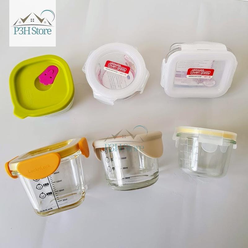 Hộp thủy tinh Lock&Lock Baby Food Container dùng đựng thức ăn cho bé LLG820S3 LLG414S3 LLG508S3 LLG812 LLG510S3 LLG161S3