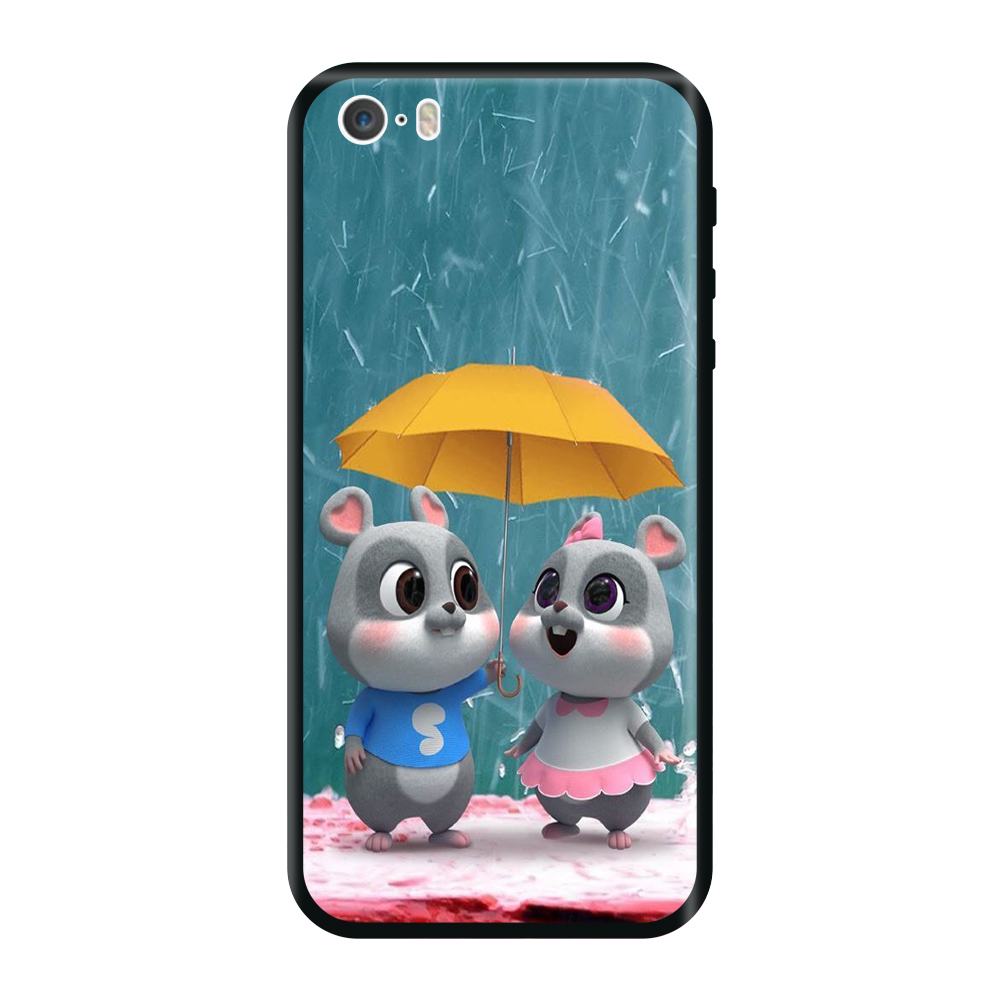 Ốp lưng TPU viền dẻo cho điện thoại IPHONE 5 Hình Chuột Tết 2020 Mẫu 14