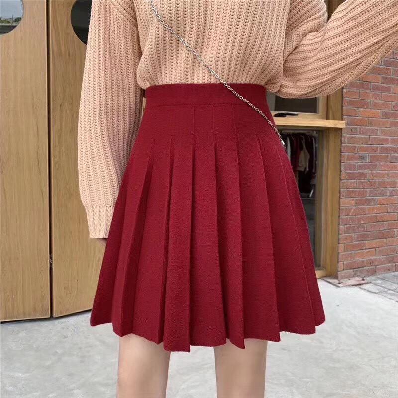 Chân váy len xếp ly QC Neww hot hit