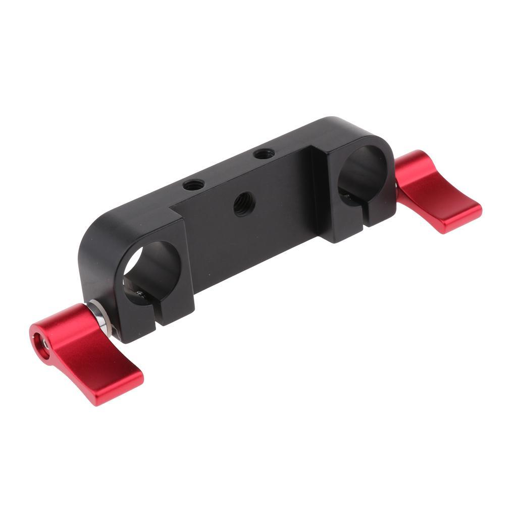 1/4" M5 Screw Thread Rod Clamp Rail Block for 15mm Rod DSLR Rig Rail System