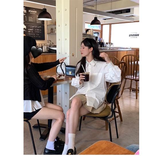 Áo sơ mi tay bồng Hàn Quốc