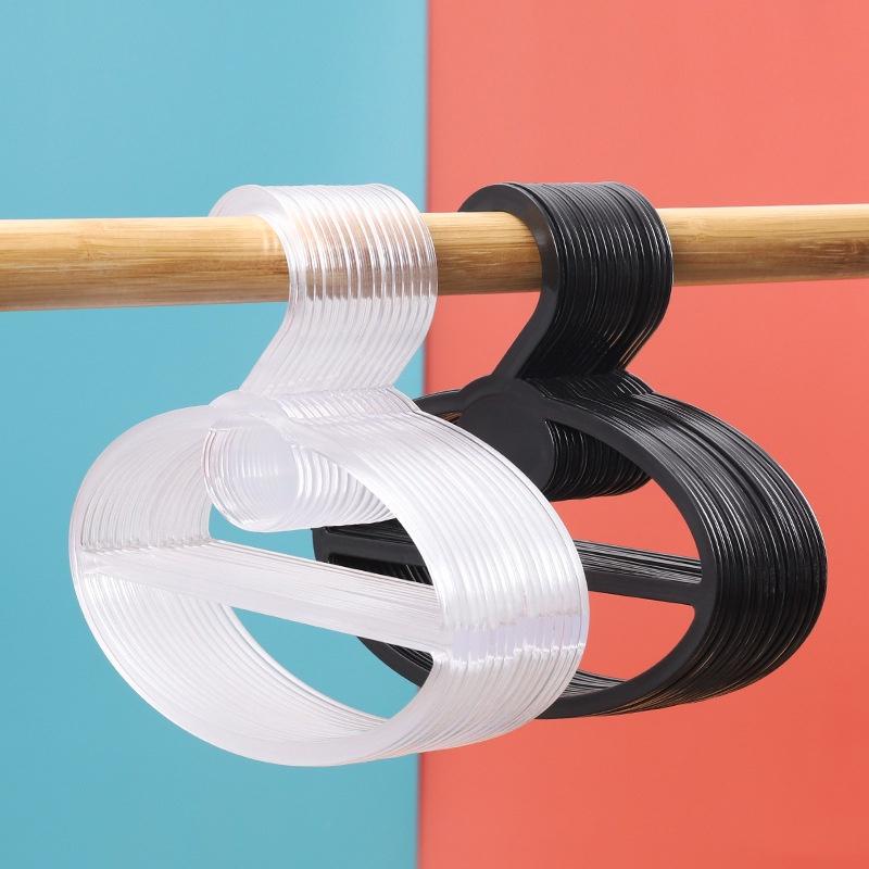 Móc treo khăn choàng / cà vạt hình oval bằng nhựa bền bỉ đa năng dùng sắp xếp quần áo cá nhân gọn gàng tiện dụng