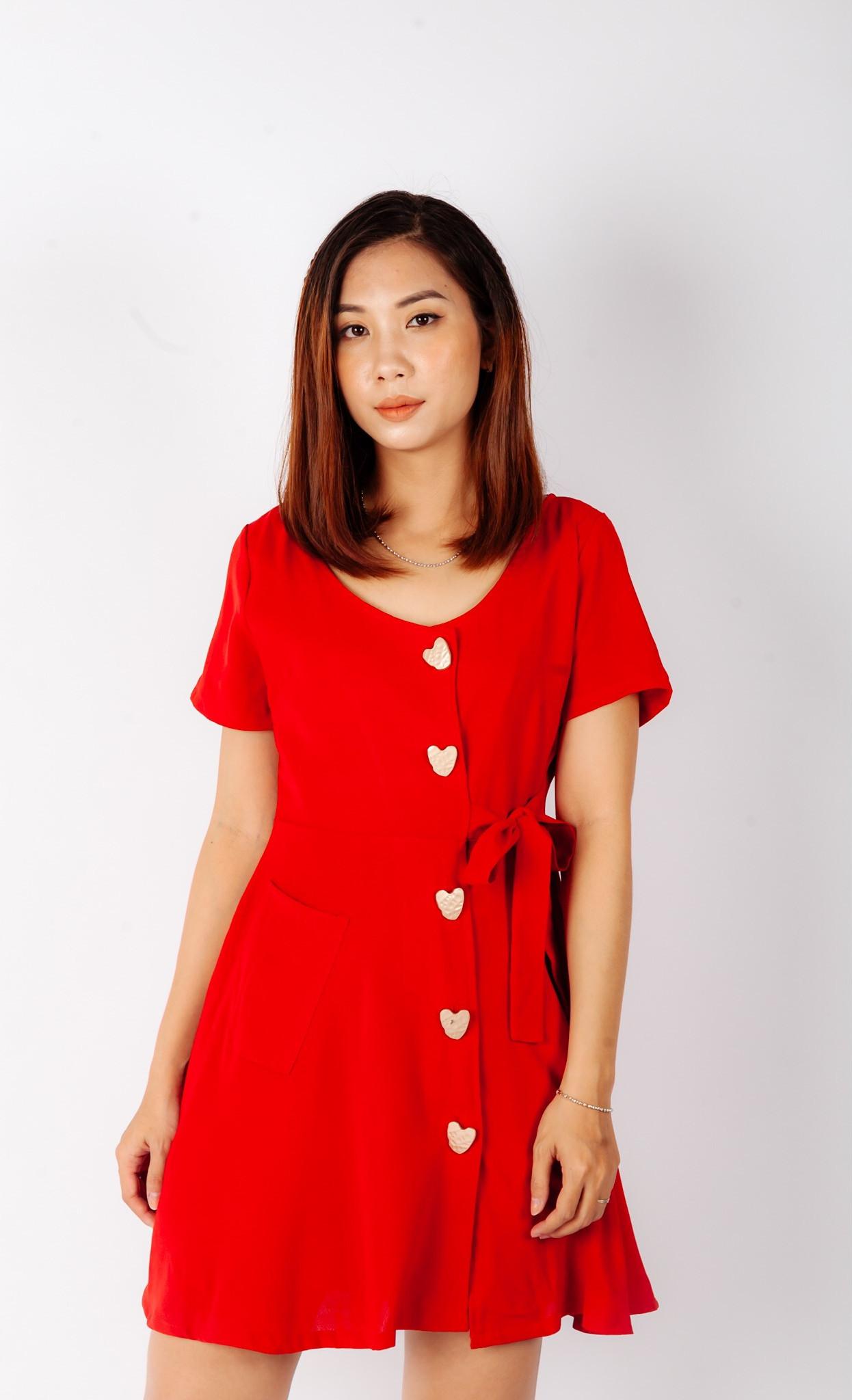 Đầm Nữ Buộc Nơ Eo Siêu Xinh