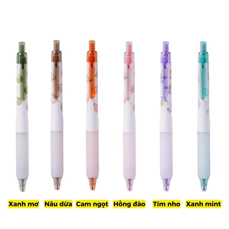 Bút Gel Bấm Hương Thơm Fruity 0.5 mm - ClassMate CL-GP510SG - Mực Tím Nho