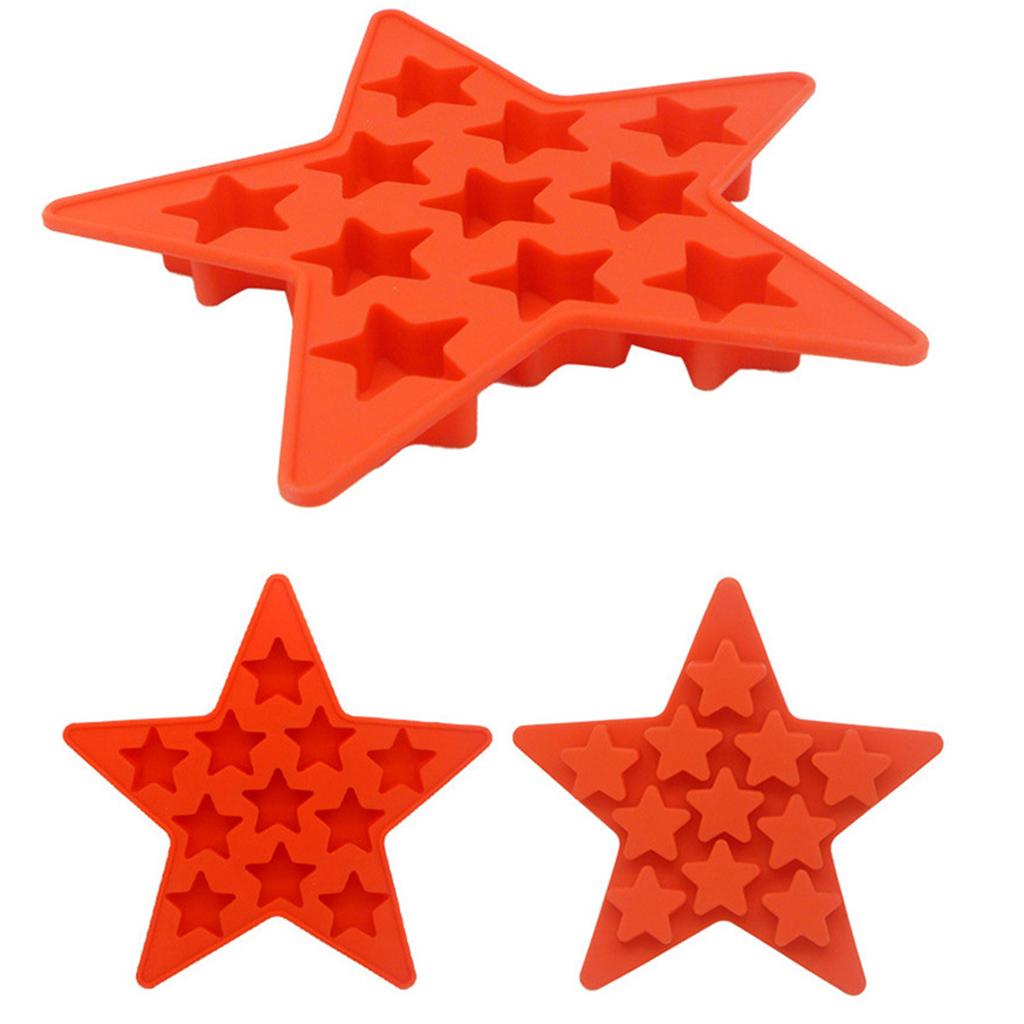 Star Heart Silicone Mould Mold Chocolate Candy Gummy Maker Ice Jelly Tray