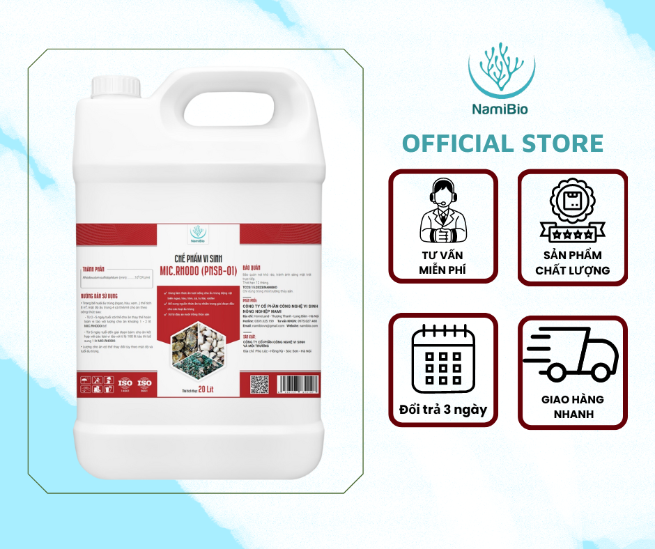 Chế phẩm vi sinh MIC.RHODO Bổ sung thức ăn cho ấu trùng động vật biển