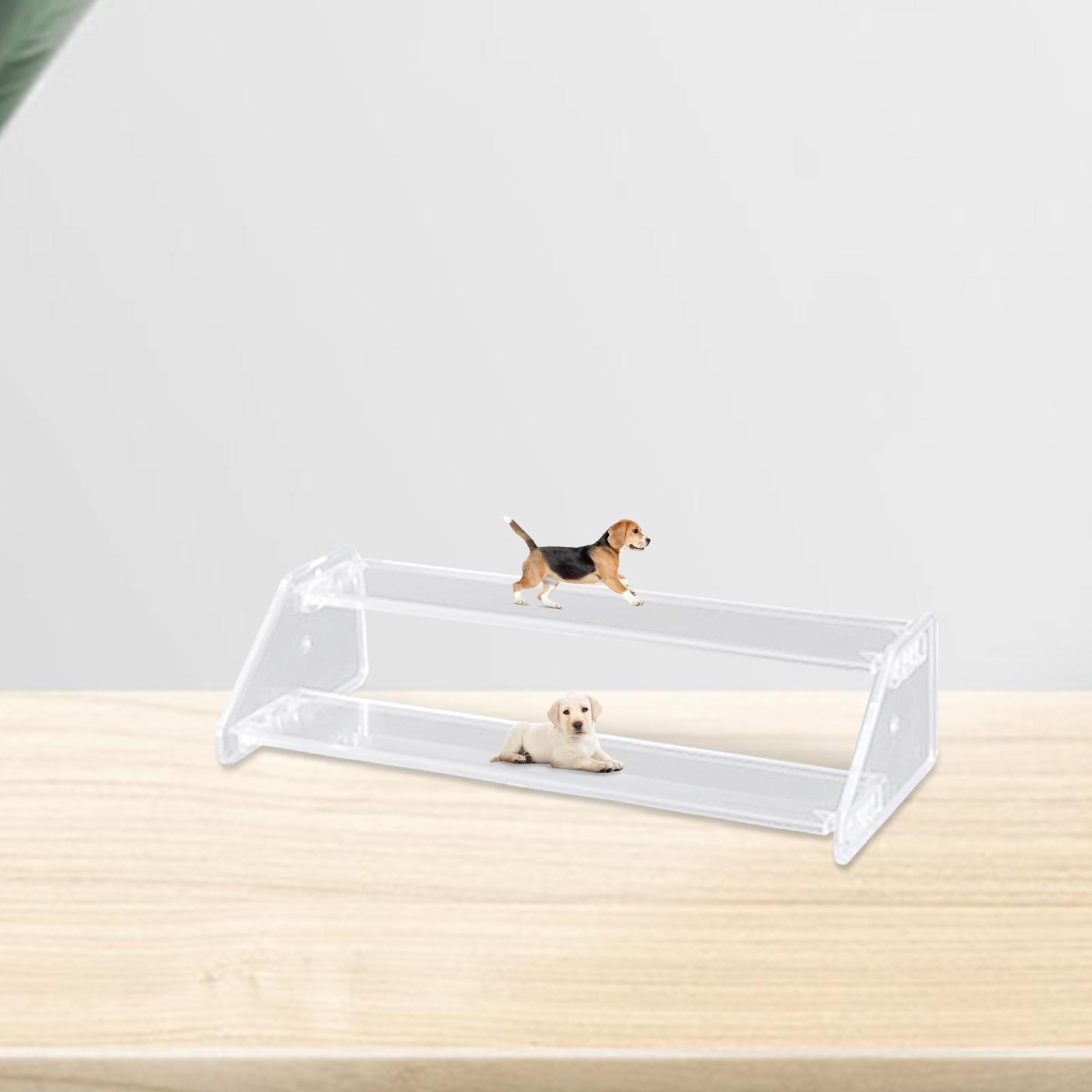 Acrylic Display Riser Multifunctional Storage Tabletop Acrylic Display Riser Jewelry Display Stand for Collectibles Action Figure Dolls Toys