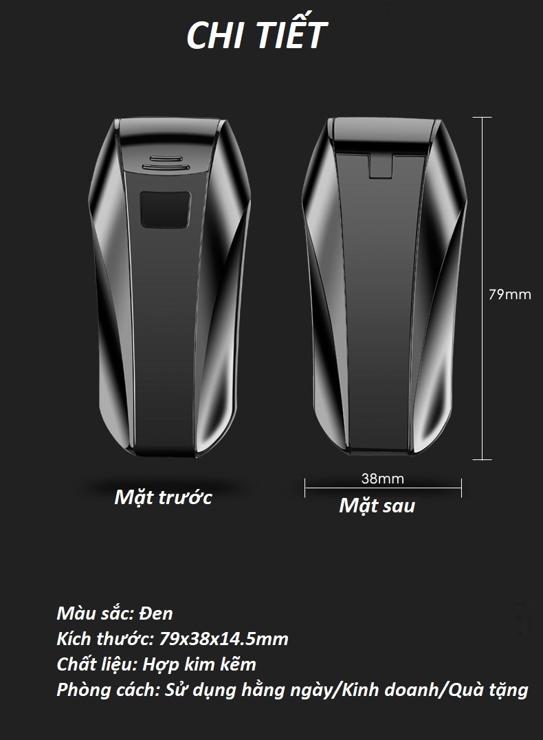 BẬT LỬA CẢM ỨNG BT01 DÙNG SẠC USB SANG TRỌNG