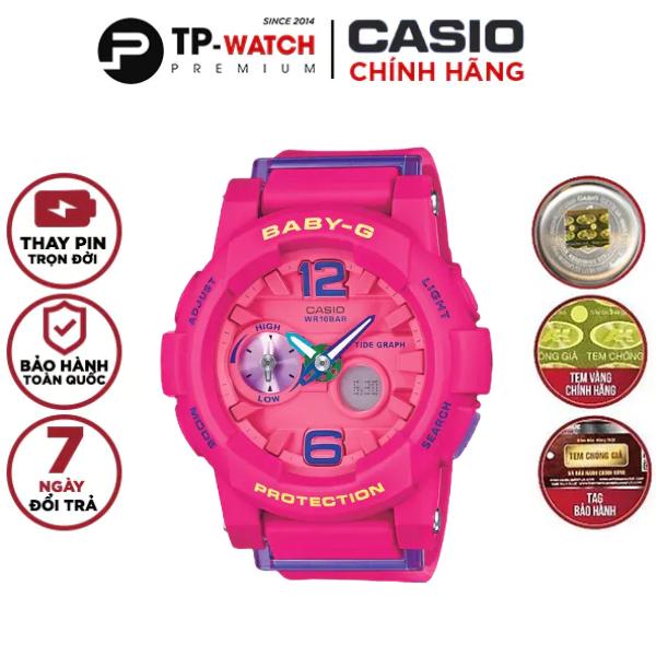 Đồng Hồ Nữ Dây Nhựa Casio Baby-G BGA-180-4B3DR Chính Hãng - BGA-180-4B3