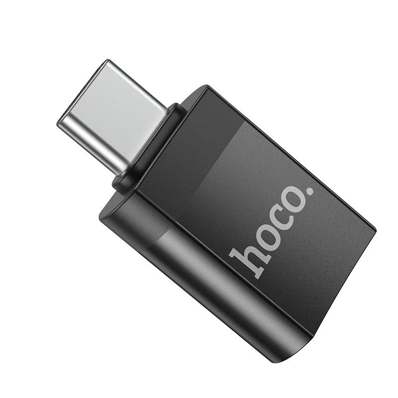 Đầu chuyển đổi Type C ra USB 3.0 Hoco UA17, đầu nối cắm USB, truyền dữ liệu, OTG hàng chính hãng Hoco - Type C &amp; IP to USB