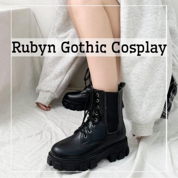 Giày boot cổ cao chiến binh phong cách cosplay ( Size 35 - 40 )