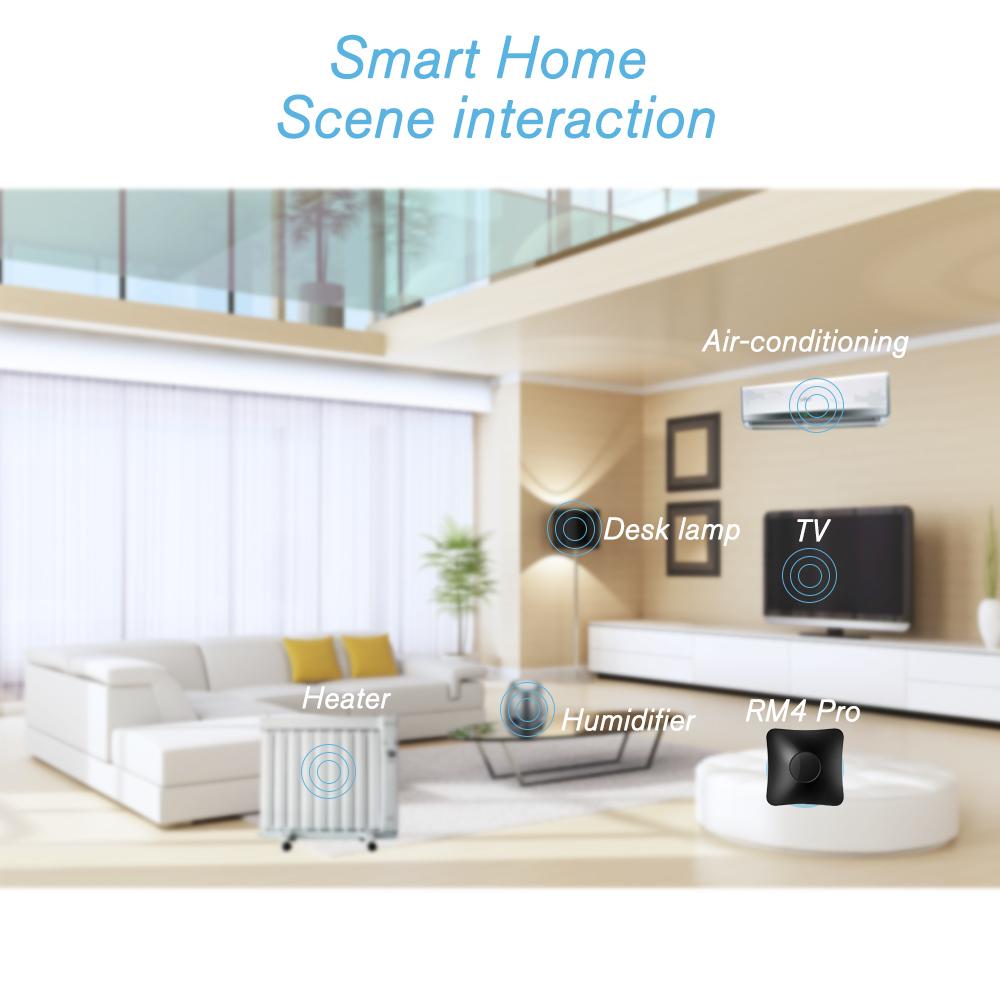 BroadLink RM4 Pro WiFi Smart Home Automation Universal Remote Controller WiFi+IR+RF Switch App Control Timer Compatible with Alexa Smart Home Automation