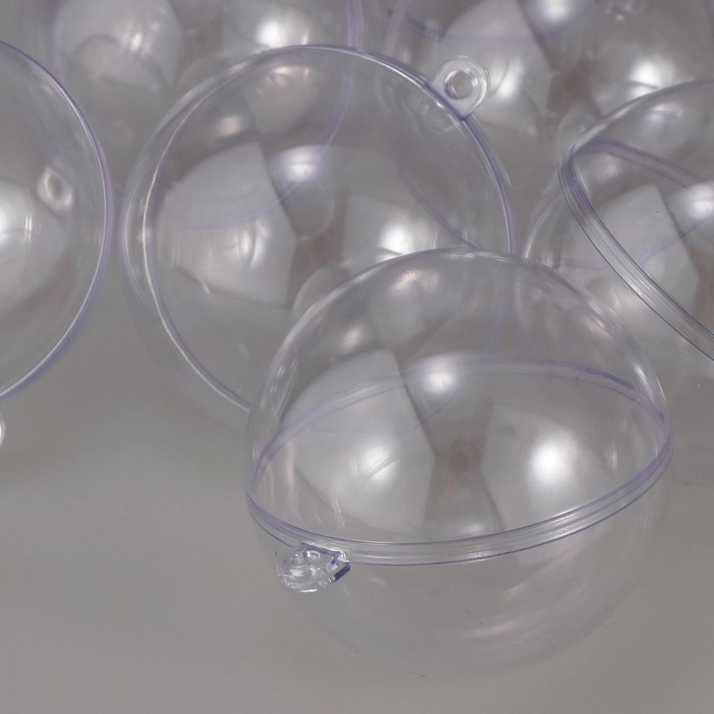3X Clear Fillable Ball Wedding Favours Candy Filler DIY Tree Hanging 5cm