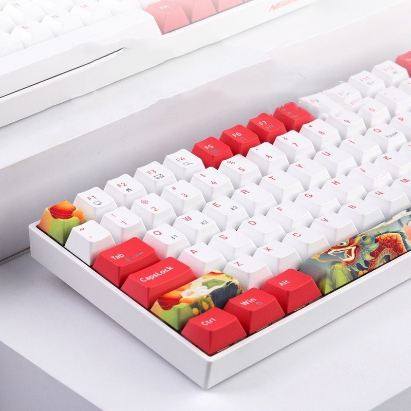Bàn phím cơ không dây Newmen GM840  (Rồng &amp; Hổ ) - Hàng Chính Hãng