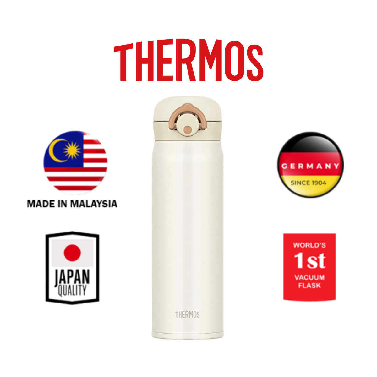 Bình giữ nhiệt Thermos nút bấm JNL-502 - Dung tích 500ml - Hàng chính hãng bảo hành 12 tháng