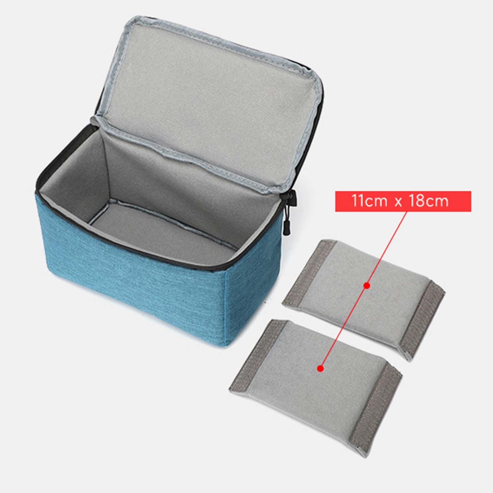 Camera Bag Travel Protective Case, Soft Padded Compact Dustproof Anti Shock with Compartment, Storage Bag Camera Carrying Case for Lens Lenses