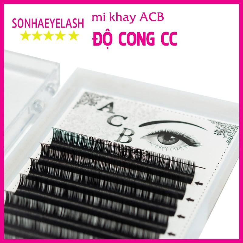 Mi khay ACB độ cong CC, chất mi silk hàn, mềm, dễ bắt keo