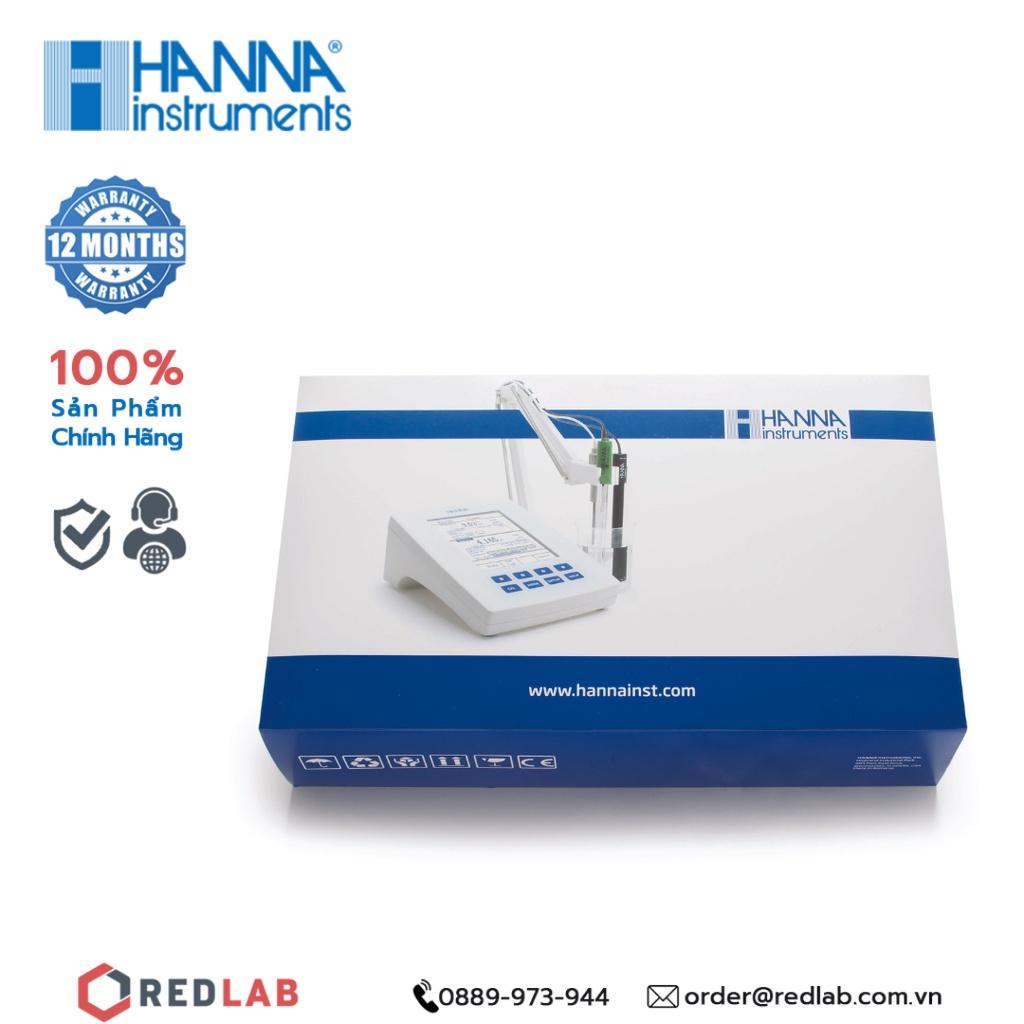 THIẾT BỊ ĐO pH/ORP Và EC/TDS/ĐỘ MẶN/TRỞ KHÁNG ĐỂ BÀN HANNA HI5521, bảo hành 12 tháng