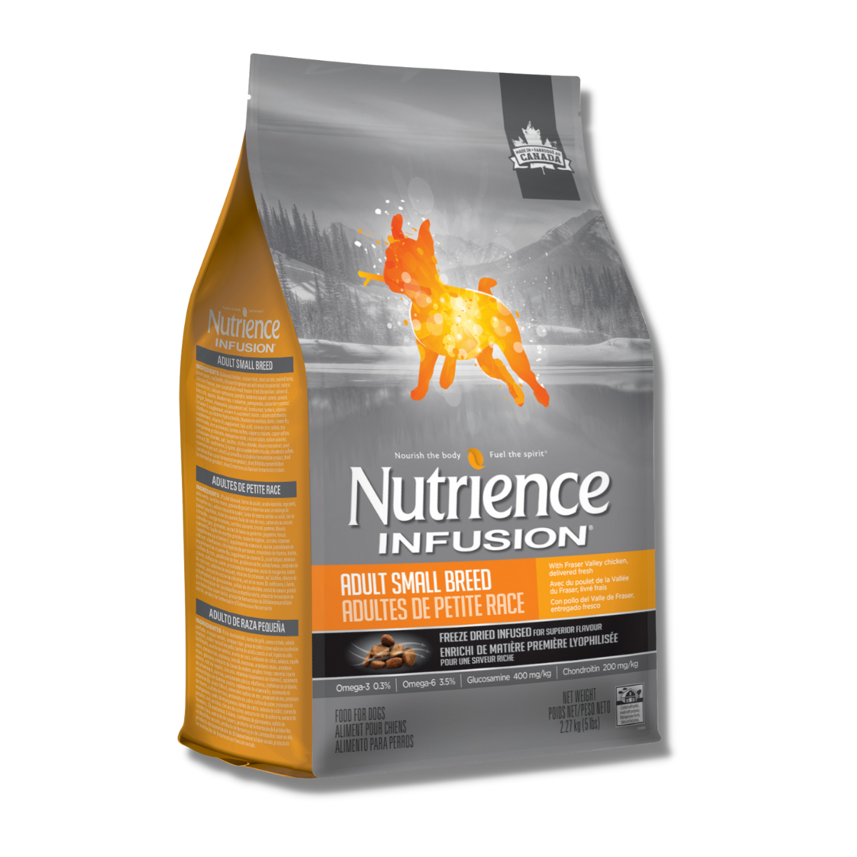 Thức Ăn Cho Chó Nhỏ Trưởng Thành Nutrience Infusion Bao 2,27kg - Thịt Gà, Rau Củ Và Trái Cây Tự Nhiên