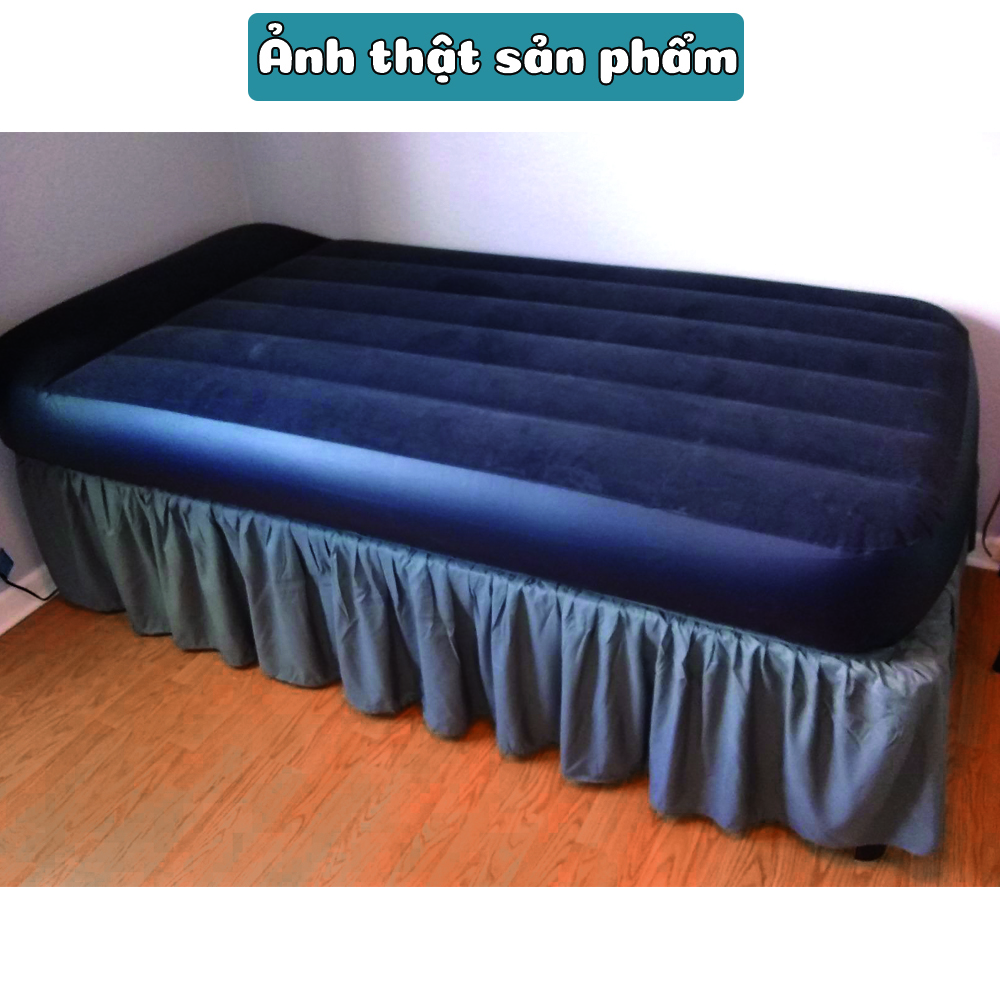 Đệm hơi đôi công nghệ mới tích hợp gối đầu 1m37 INTEX 64142 (Kèm bơm điện BBT Global)