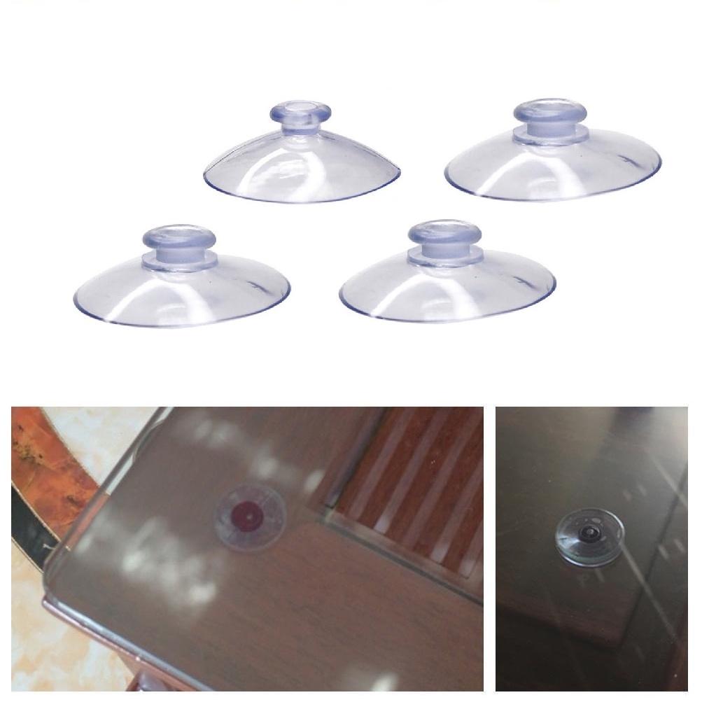 4 Đệm Hít 1 Mặt Giữa Kính Và Mặt Bàn, Miếng Đệm Kê Kính Mặt Bàn, Chống Xê Dịch Và Trơn Trượt Mặt Kính - Kingler 5506