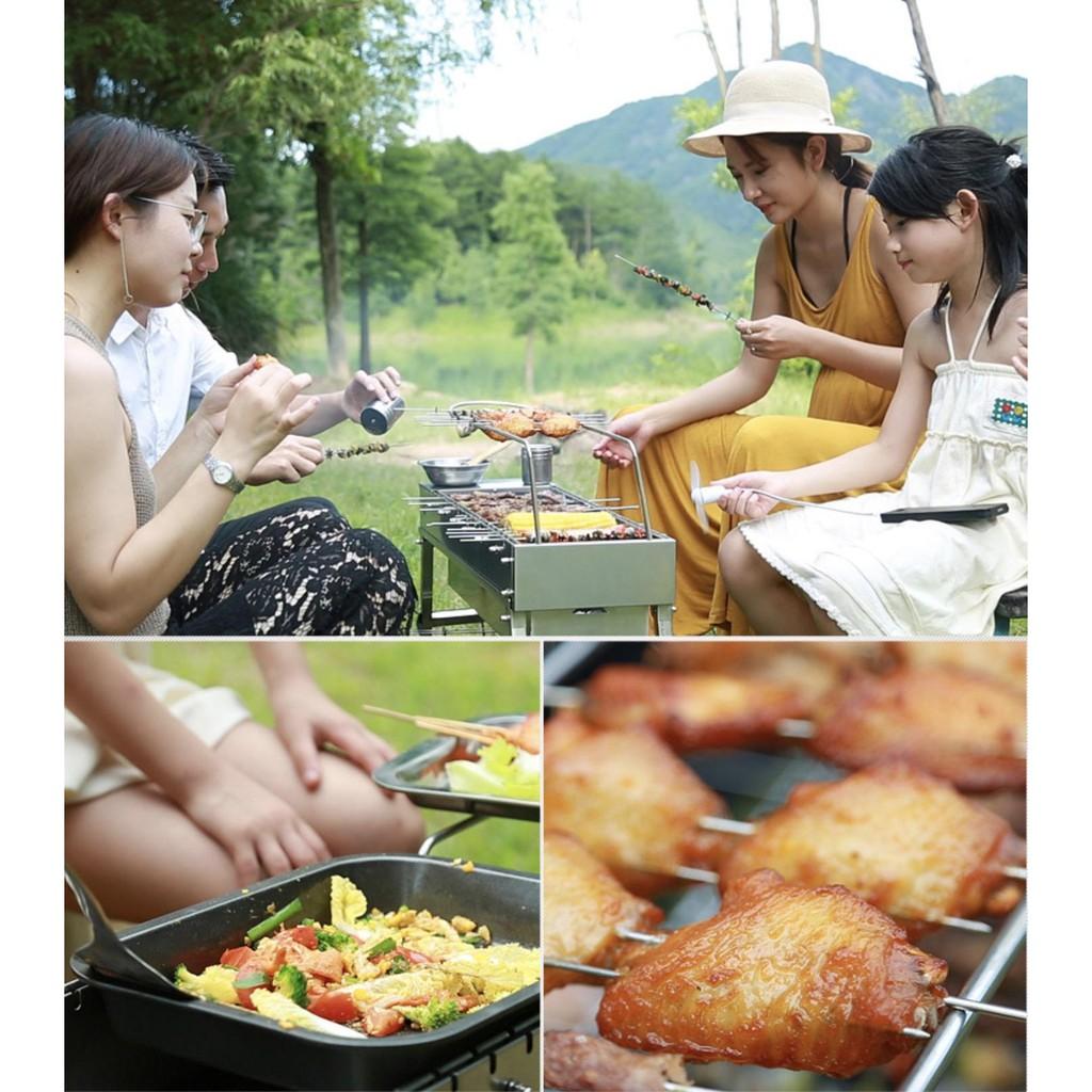 Lò nướng Hun khói BBQ Bacon USA (tặng túi phụ kiện full)