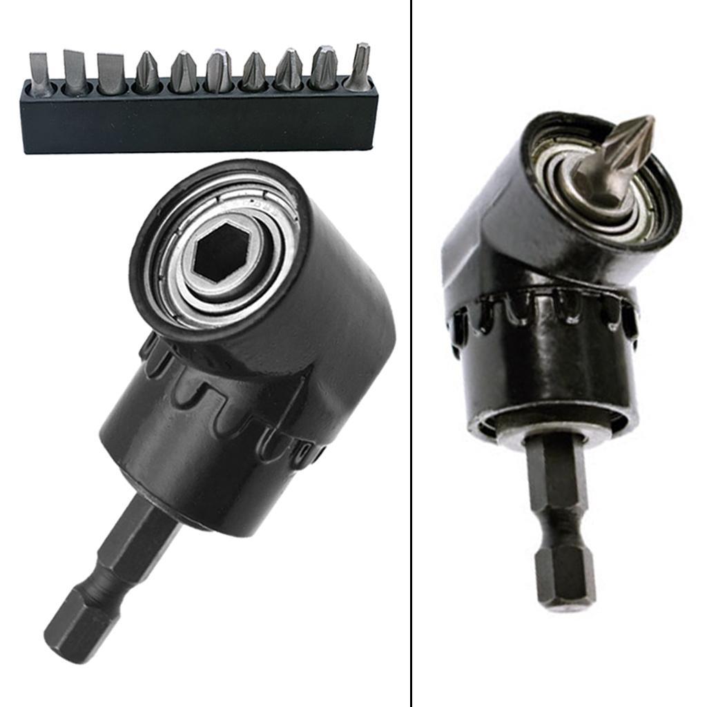 Black Drill Bit Holder Hex Shaft Drive Adapter Magnetic Bit Power Tool