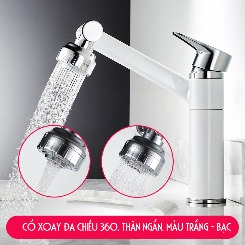 VÒI CHẬU RỬA MẶT LAVABO XOAY ĐA CHIỀU 360 ĐỘ SIÊU TIỆN DỤNG – XUẤT XỨ: Ý