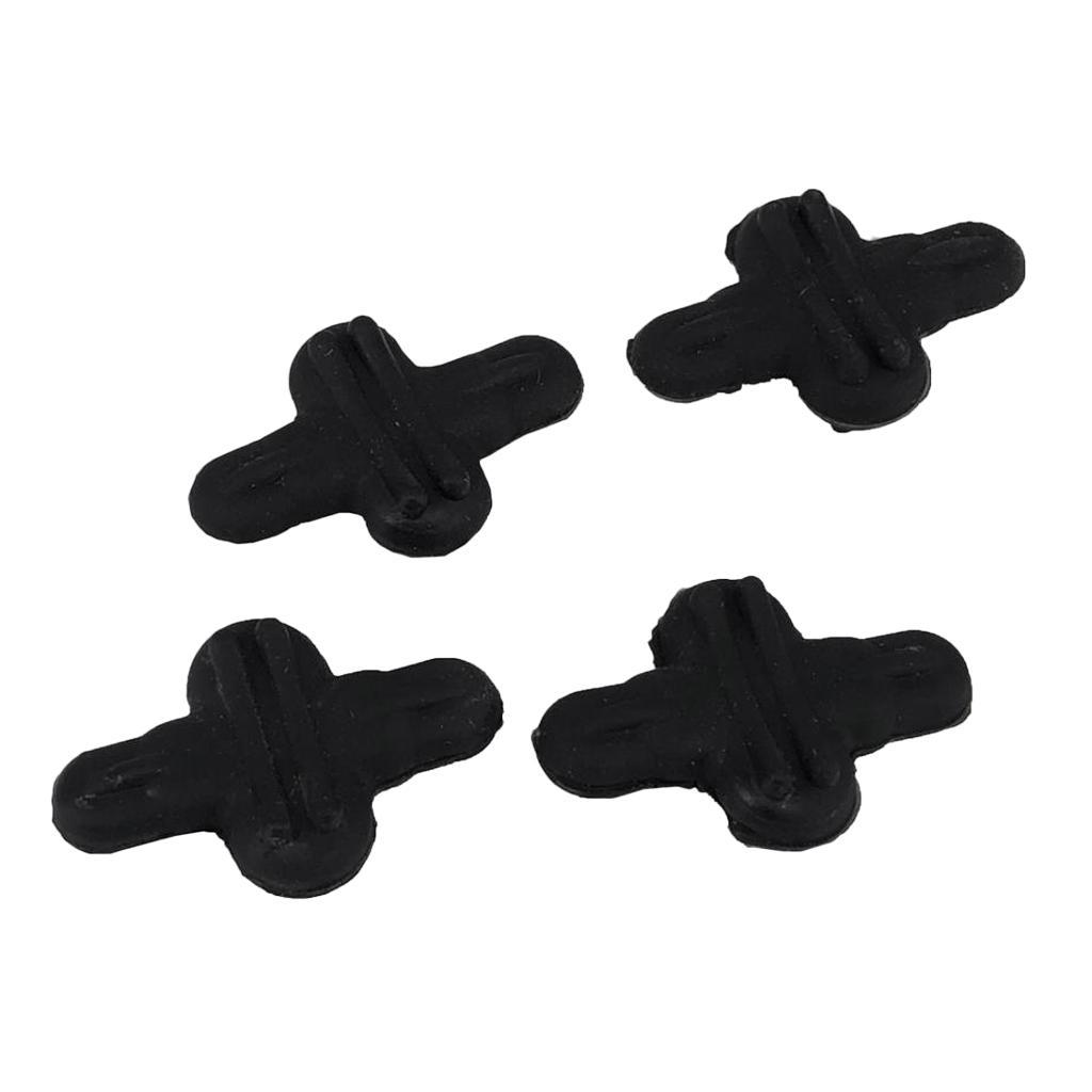 4ps Bow String Leech Silencer Rubber Shock Absorber Reduce Noise Vibration Damper