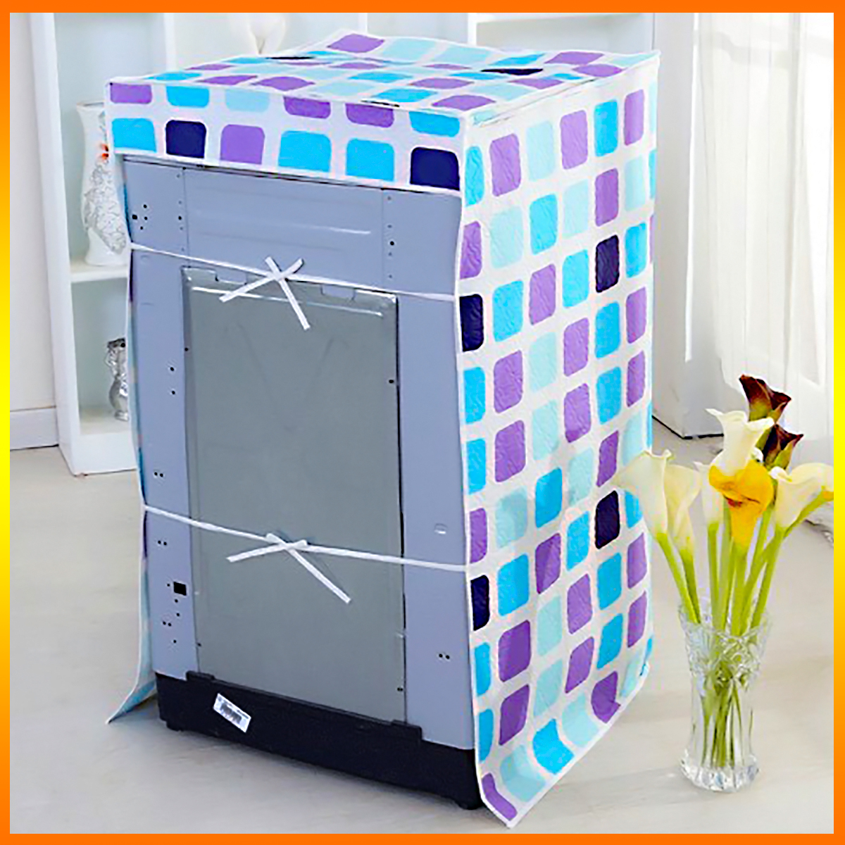 Vỏ trùm máy gặt cửa ngang 7-12kg - Chống thấm, che chắn, bảo vệ máy giặt khỏi bụi bẩn