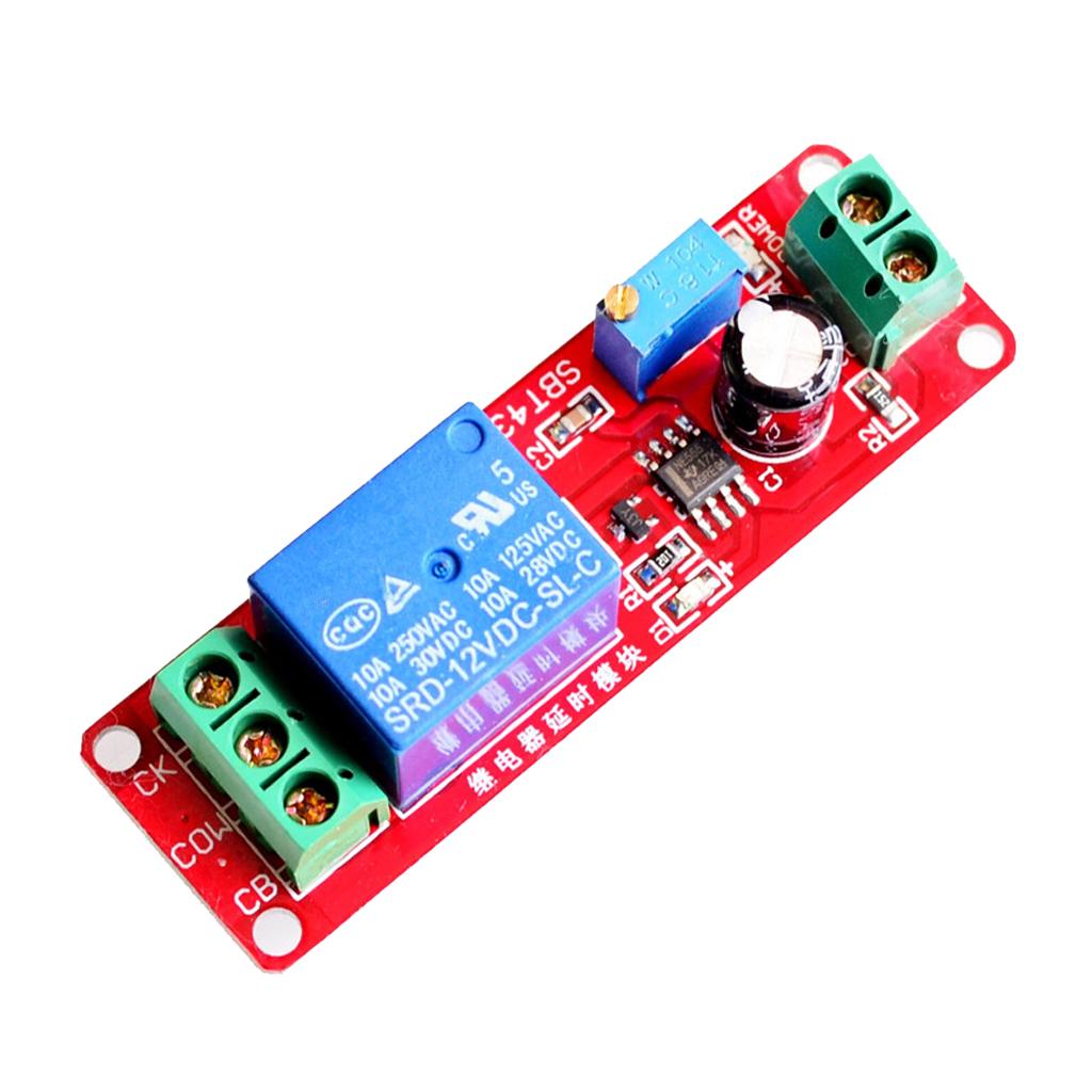 NE555 DC 12V Delay Timer Switch Adjustable Module 0 to 10 Second