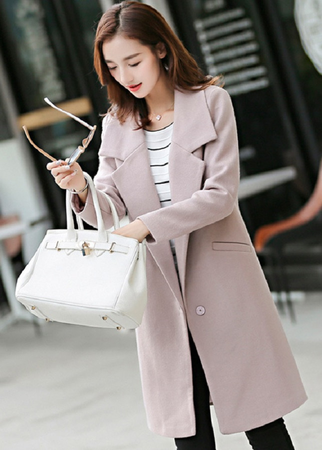 Áo Khoác Dạ Kiểu Hàn Mẫu - Bazas SAN001P