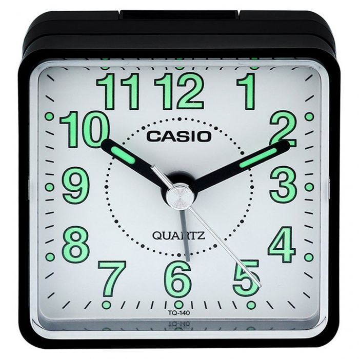 Đồng Hồ Để Bàn - Du Lịch Casio TQ-140-1BDF - Có Báo Thức - Kích Thước ( 5.7 x 5.7 x 3.3 cm )