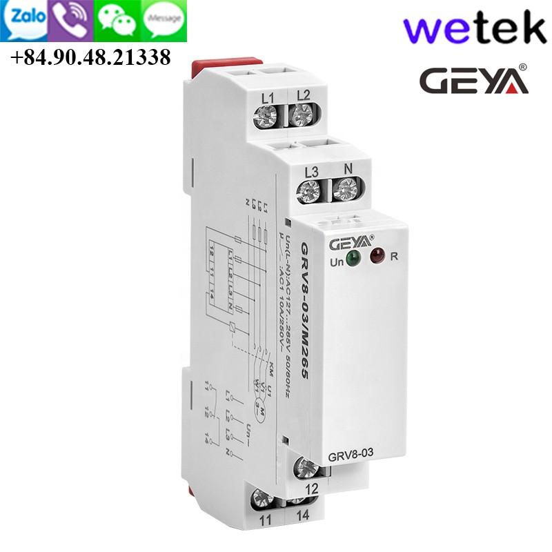 Geya GRV8 rơ le điện áp 3 pha dạng module rẻ nhất