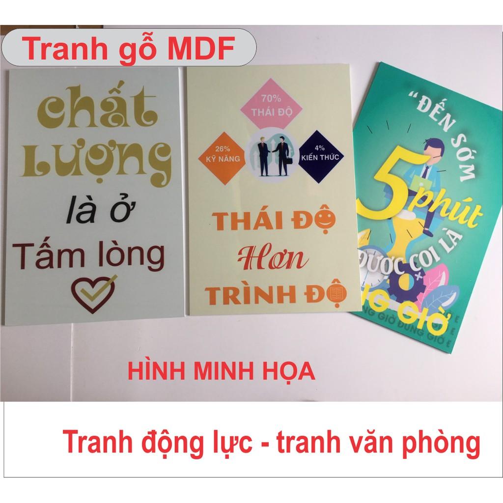 Tranh khẩu hiệu văn phòng độc đáo DL-53